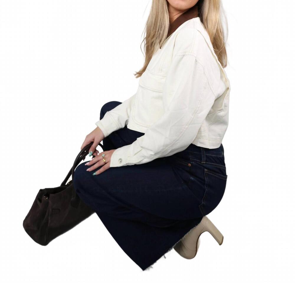 NEW FREE PEOPLE women's martha workwear jacket in ecru - Picture 7 of 7